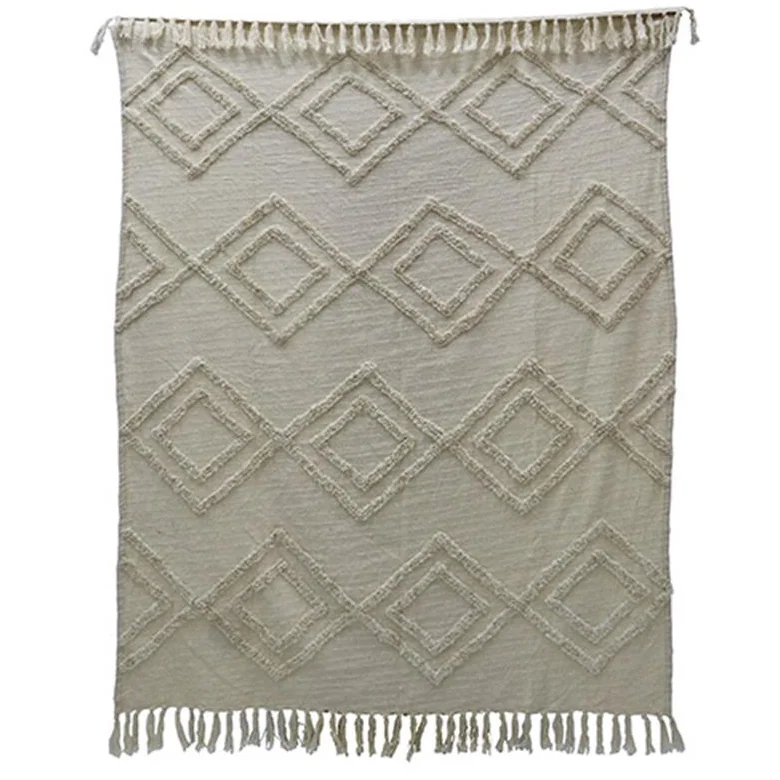 Cashmere blankets for ultimate softness and luxuryCotton Slub Zig Zag Throw