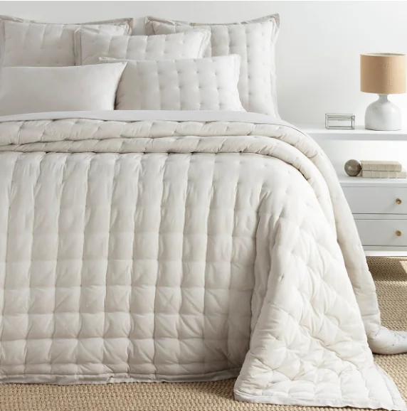 Cozy Cotton Puff Coverlet & Shams - Final Sale 40% off in cart