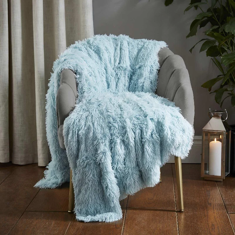 Wool blankets with natural warmth and insulationCuddly Throw Duck Egg