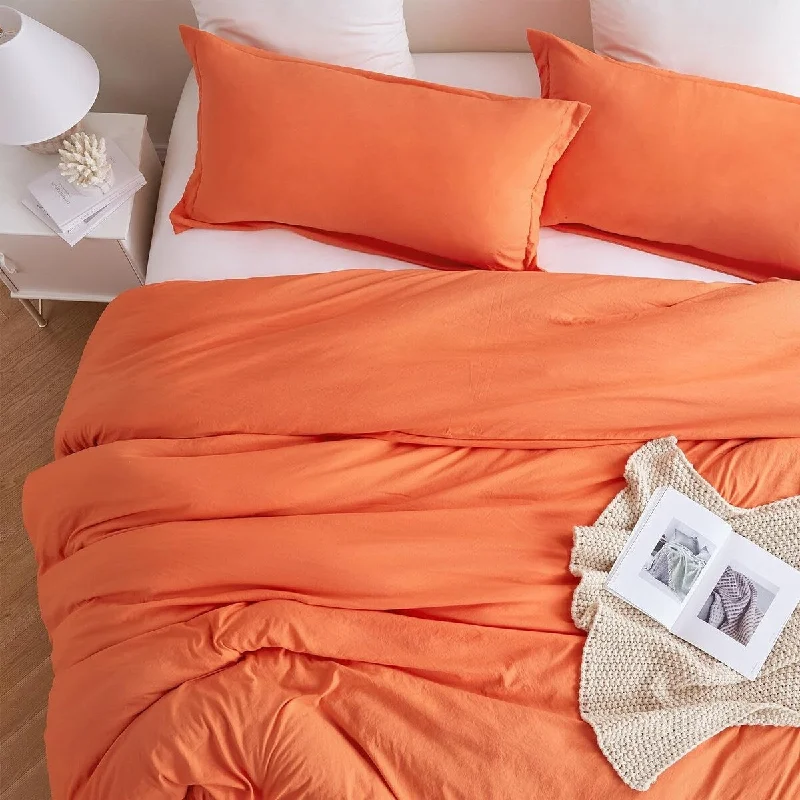 Down Alternative Ultra Cozy Comforter Set - Orange