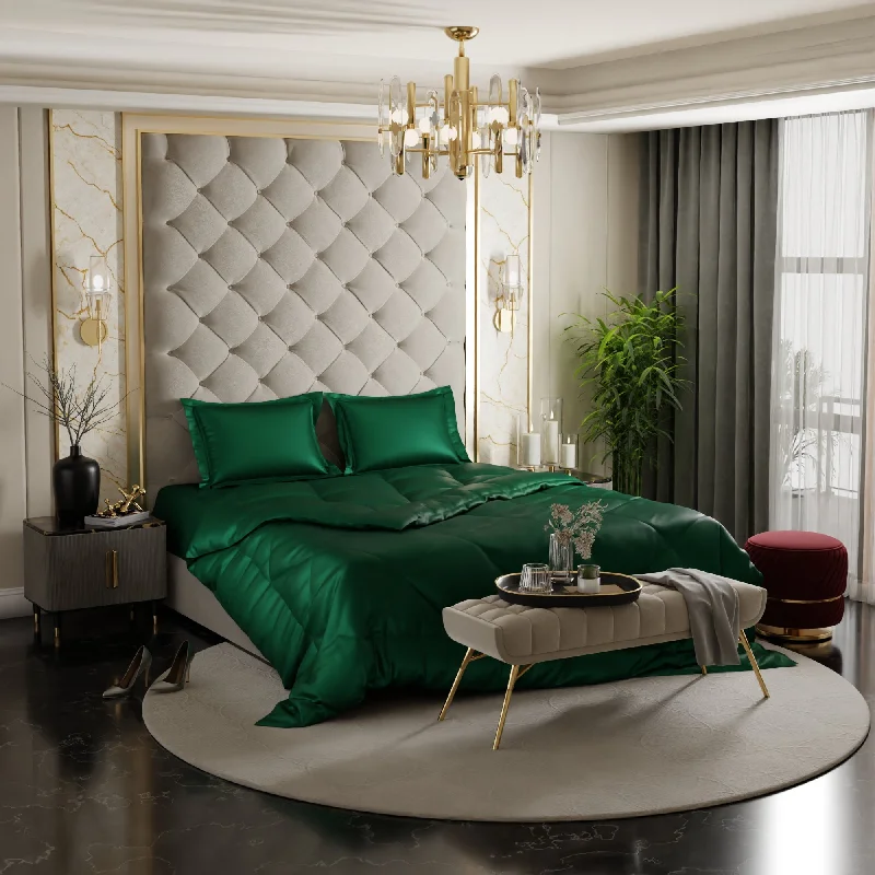 Goose down comforters known for their superior quality and insulationEmerald Green Comforter