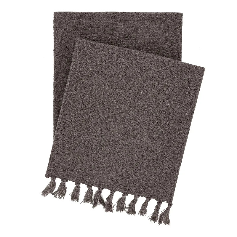 Synthetic fiber blend blankets for a budget - friendly choiceEvelyn Linen Iron Throw