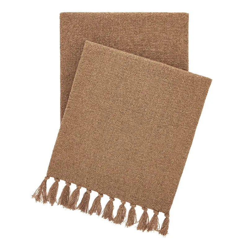 Bamboo fiber blankets with natural antibacterial propertiesEvelyn Linen Parchment Throw