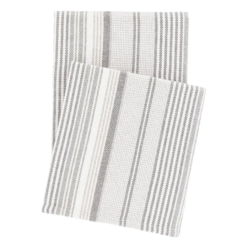 Acrylic blankets for a soft and affordable alternativeGradation Ticking Woven Cotton Throw