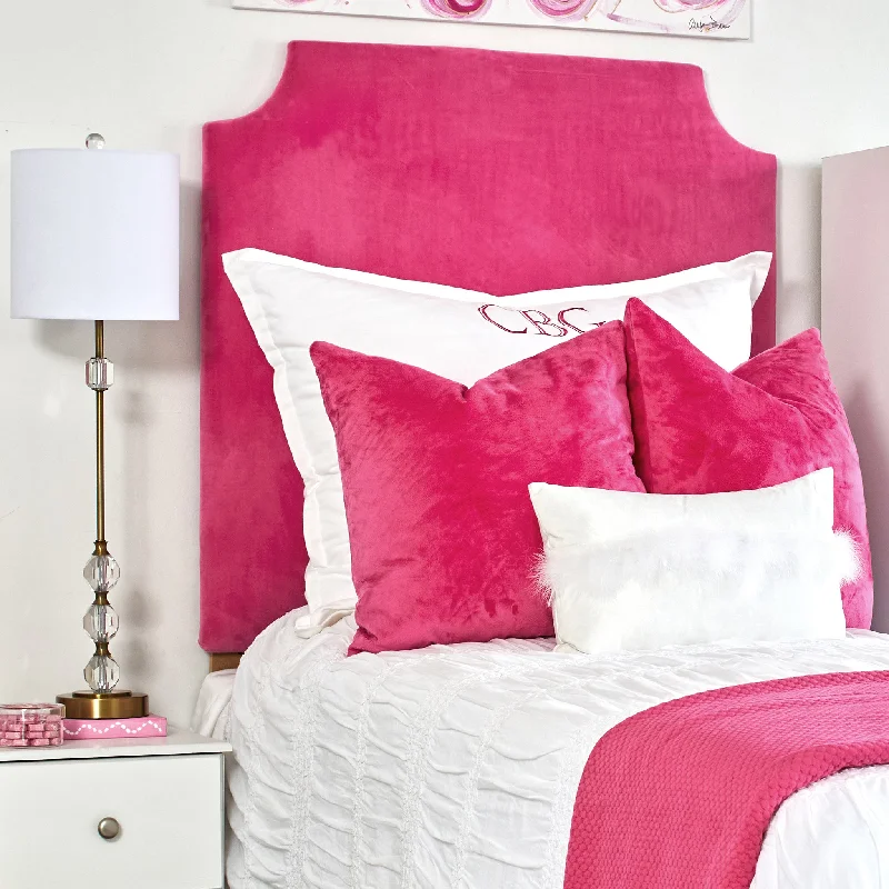 Headboard (Q) - Bella Hot Pink (Queen)