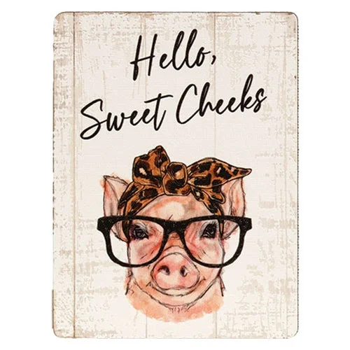 Hello Sweet Cheeks Piggy Magnet