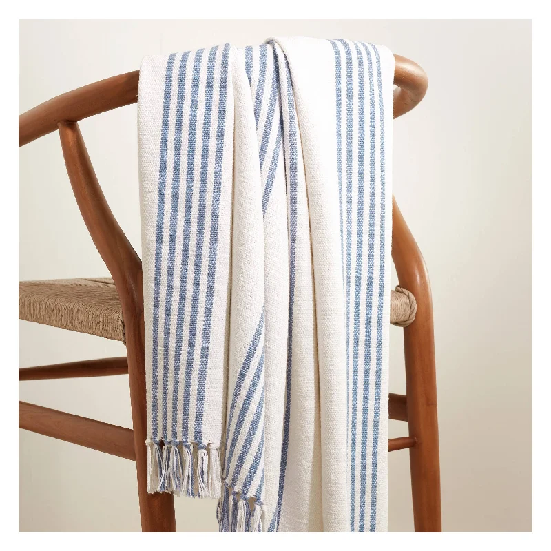 Silk blankets with a smooth and elegant touchIbiza French Blue Throw