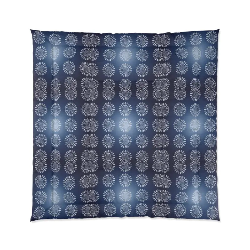 Upgrade your Style with Navy Blue Mandal Pattern Blanket