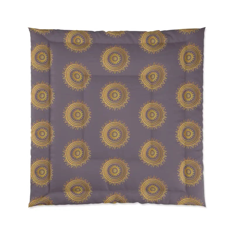 Elevate your Space with a Purple Mandal Pattern Comforter