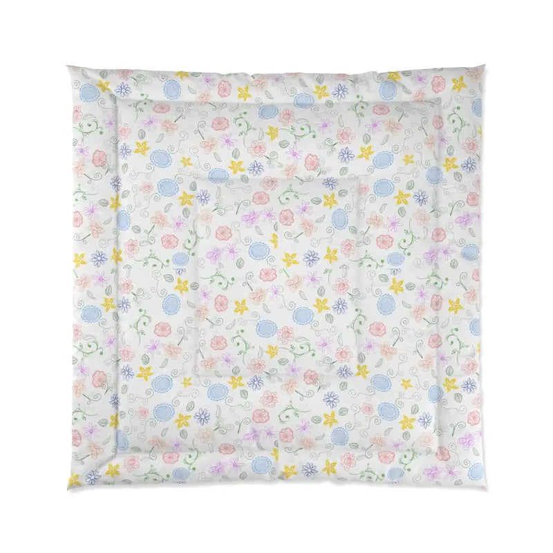 Cozy Nature Blanket with Pretty Garden Print