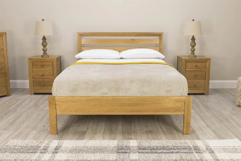 Kensington Solid Natural Oak Bed Frame - 5ft King Size