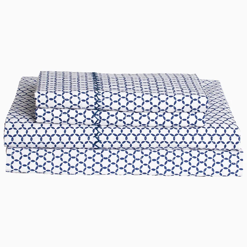 Kesar Indigo Organic Sheet Set