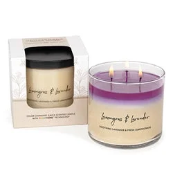 Lemongrass & Lavender Color Changing Candle 15.5oz