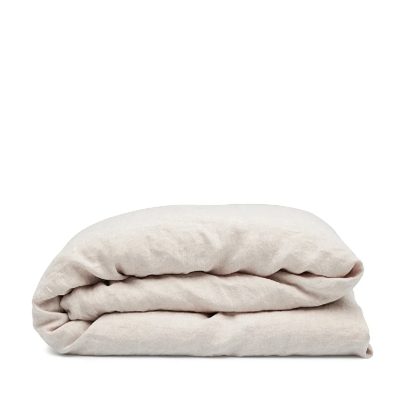 Linen duvet cover alabaster