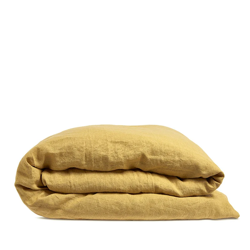 Linen duvet cover honey