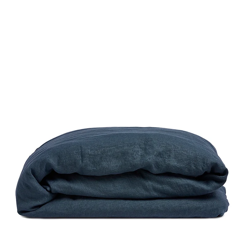 Linen duvet cover indigo