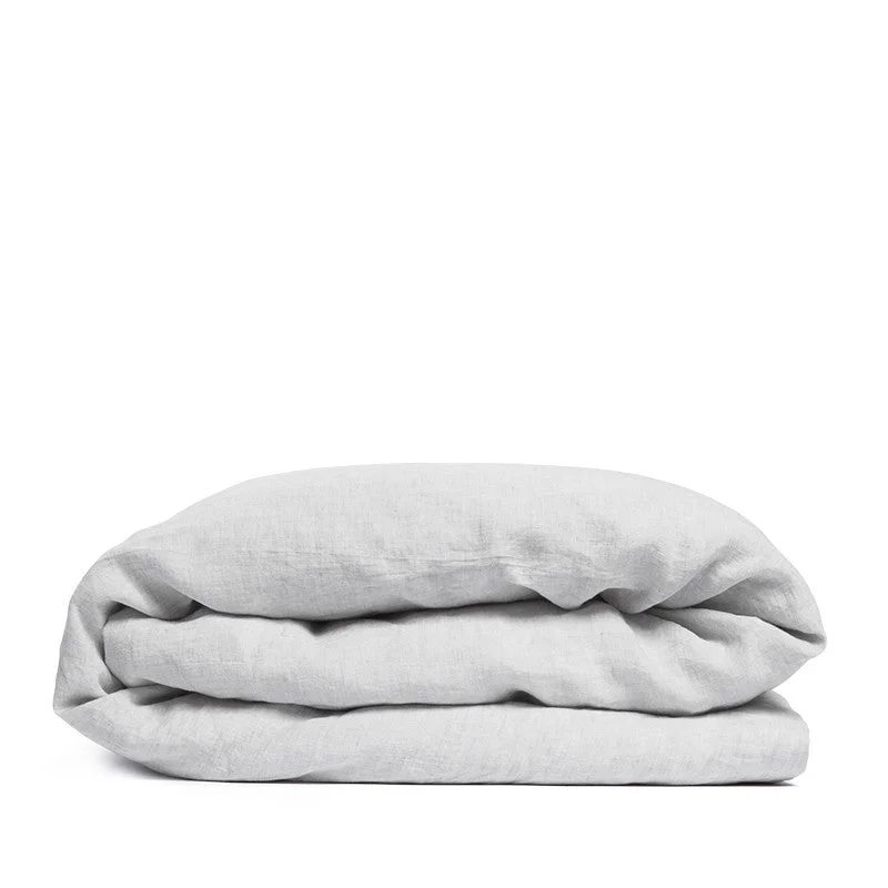 Linen duvet cover misty grey