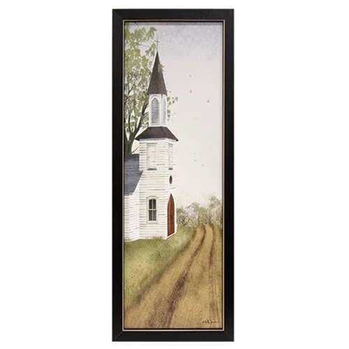 Little Country Church Framed Print 6x18