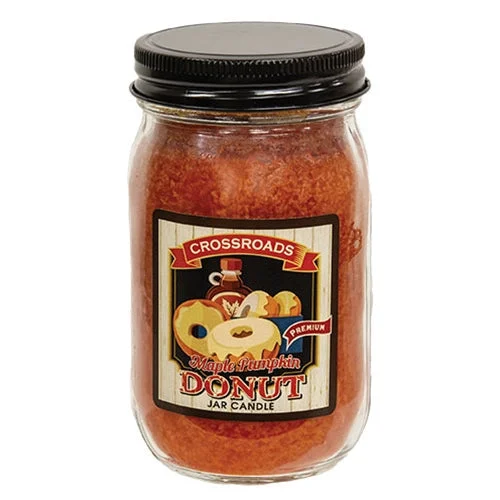 Maple Pumpkin Donut Pint Jar Candle