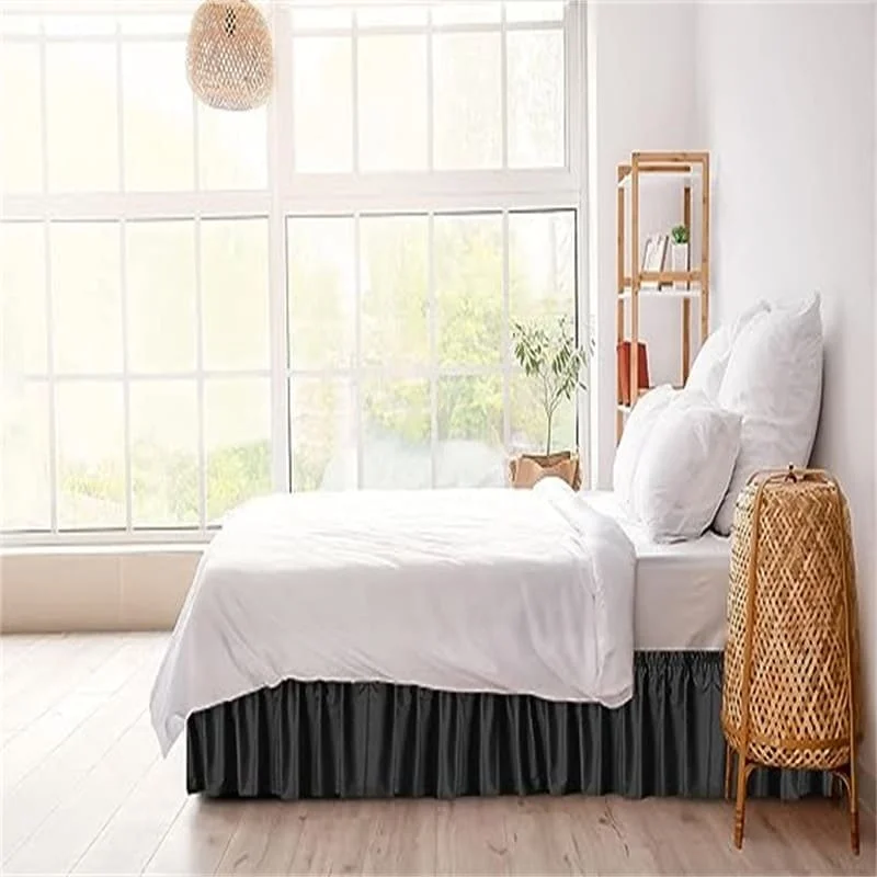 Micro fiber pleated bed skirt