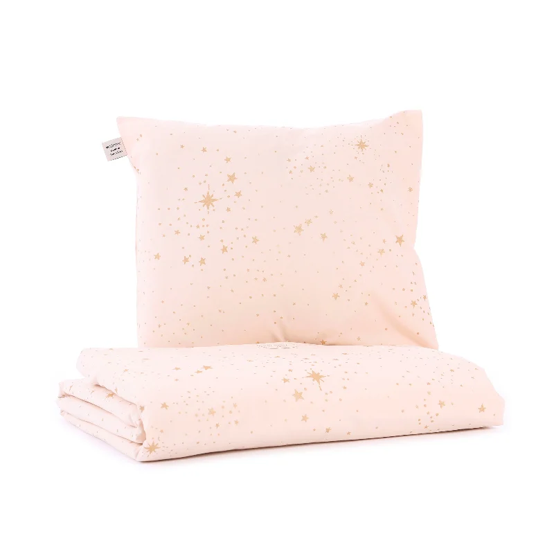 nobodinoz Duvet Cover Himalaya BB Gold Stella/Dream Pink