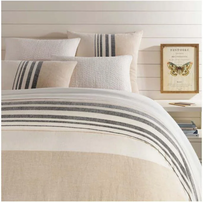 Pine Cone Hill Linen Chenille Stripe Duvet Cover