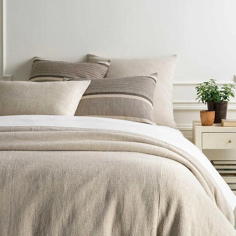 Pine Cone Hill Stone Washed Linen Natural Duvet Cover