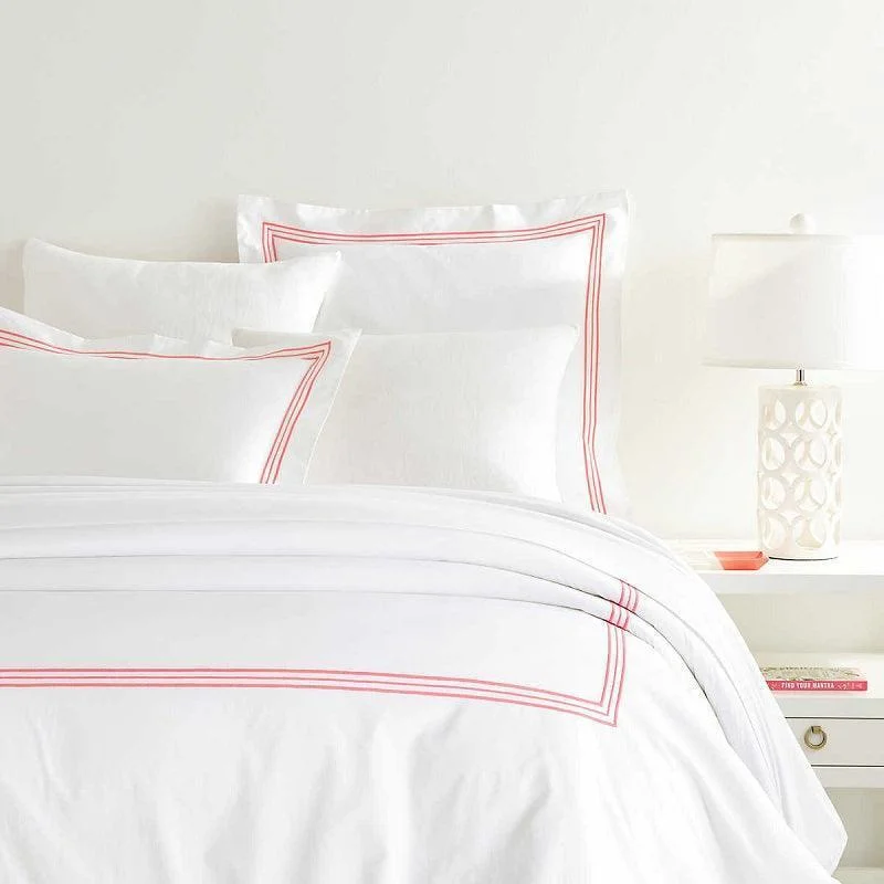 Pine Cone Hill Trio Coral Duvet Cover