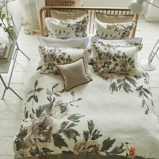 Designers Guild Shanghai Garden Ecru Bedding