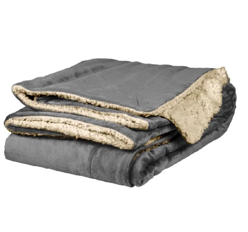 Sherpa Throw -  Gray