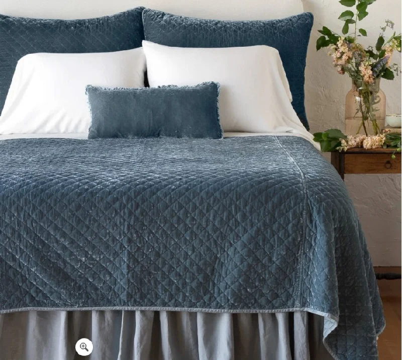 Silk Velvet Quilted Coverlet