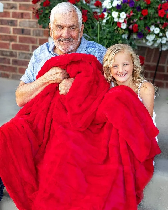 Microfiber blankets that are durable and easy to care forSorbet Red Blanket