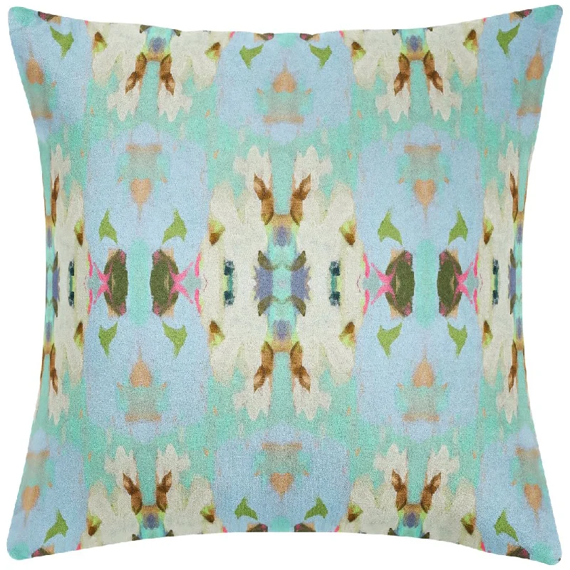 Summer Garden Light Blue 26x26 Pillow