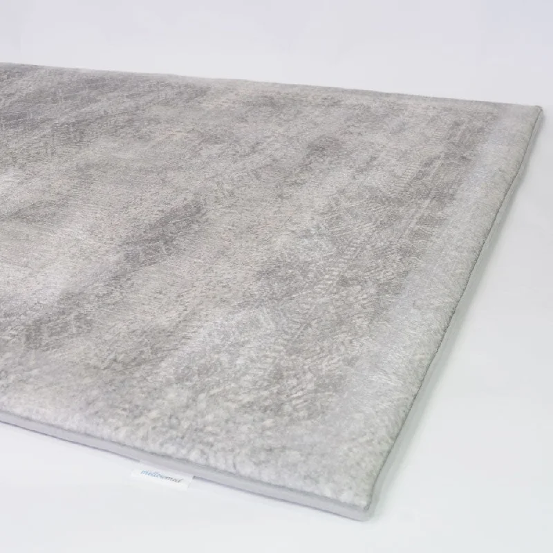 Acrylic blankets for a soft and affordable alternativeThe Mellow Mat® Designer Print | Light Grey (Soft Touch Sensory Tatami Rug)