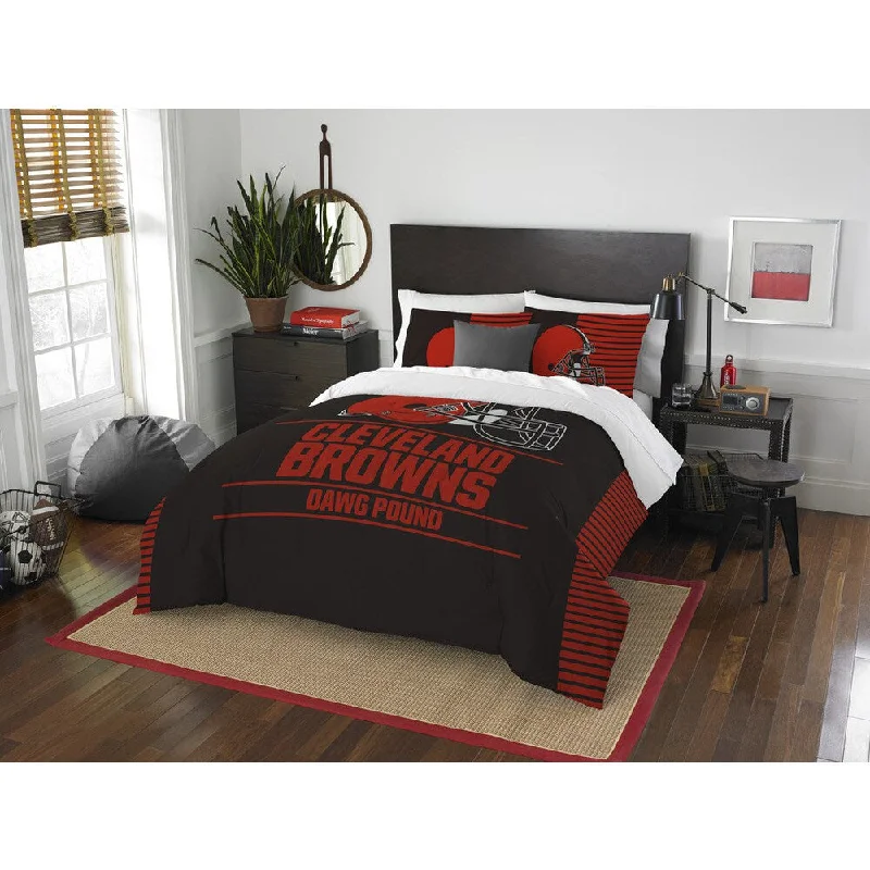 The Northwest Co NFL Cleveland Browns Draft Full/Queen 3-peice Comforter Set