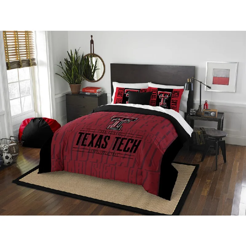 The Northwest Company COL 849 Texas Tech Modern Take Polyester Full/Queen 3-piece Comforter Set