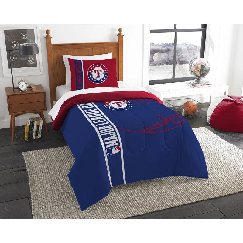 The Northwest Company MLB 862 Rangers Twin Printed Comforter Set