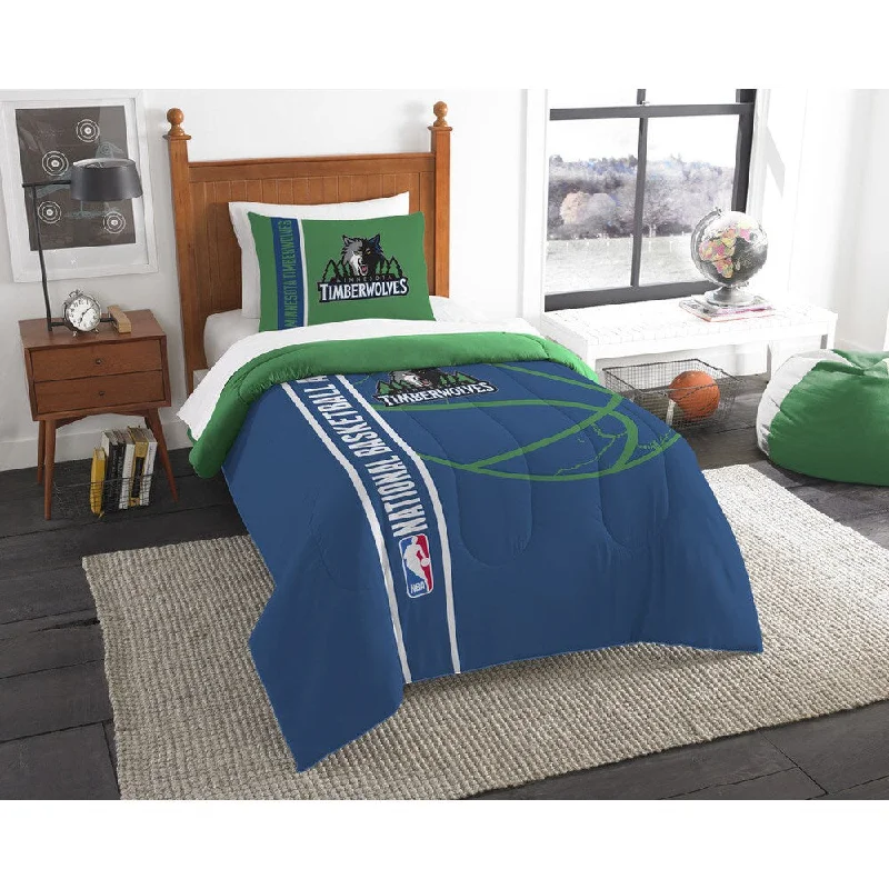 The Northwest Company NBA 862 Timberwolves Twin Printed Comforter Set