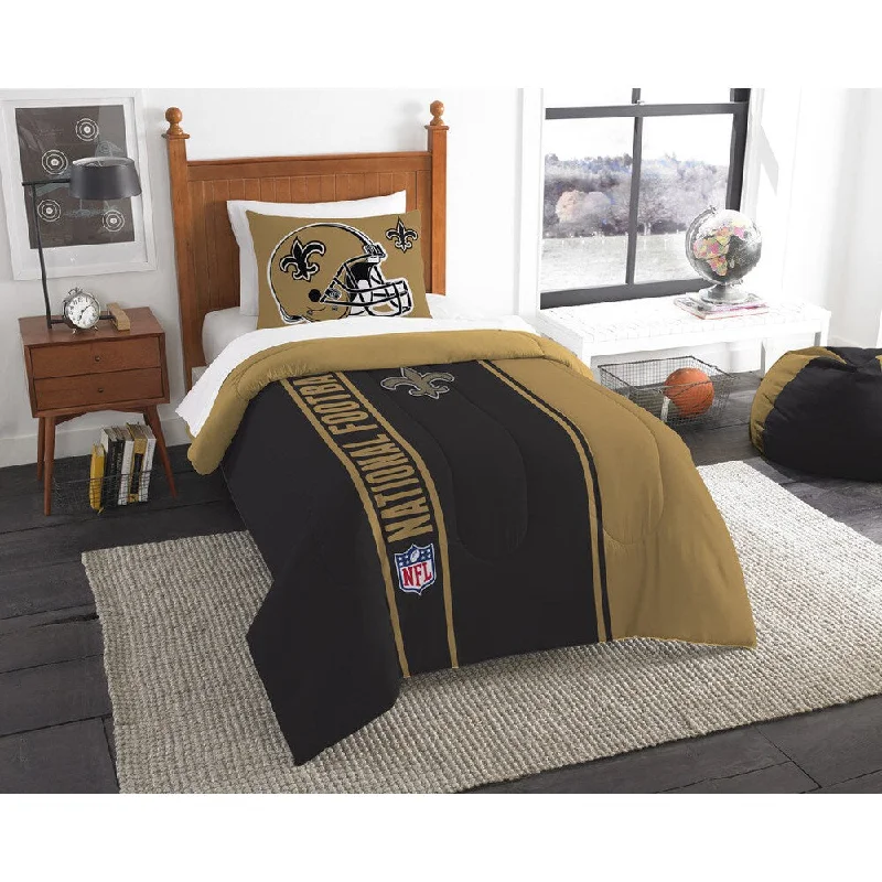 The Northwest Company Official NFL New Orleans Saints Twin Applique 2-piece Comforter Set