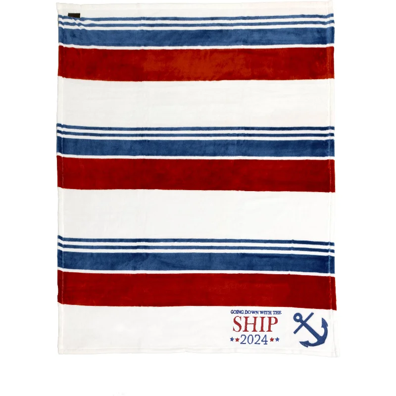 Wool blankets with natural warmth and insulationThe Ship 50" x 60" Royal Plush Blanket