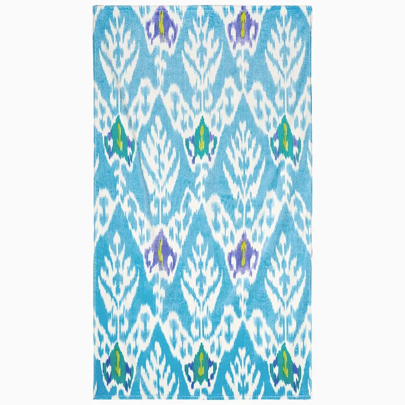 Umida Ikat Blue Beach Towel