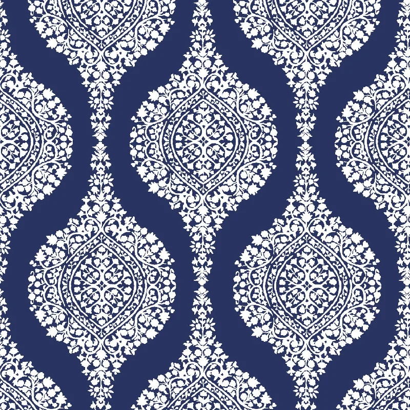 Upeta Indigo Wallpaper