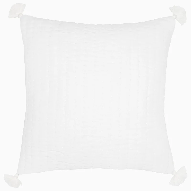 Velvet White Decorative Pillow