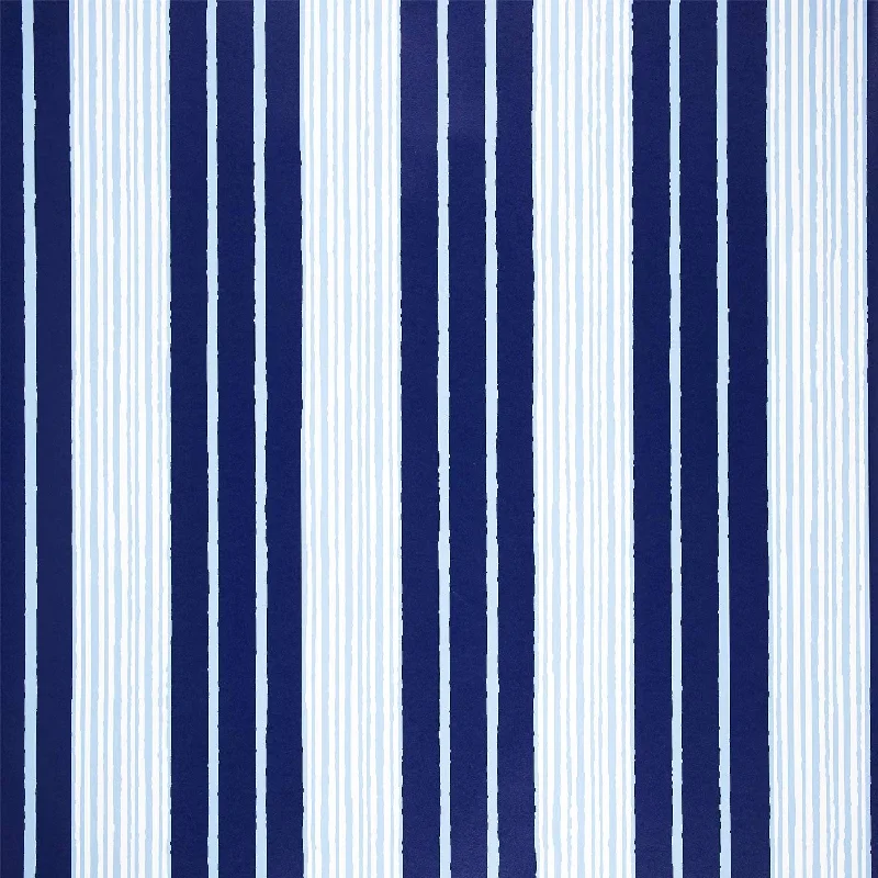 Vintage Stripe Indigo Wallpaper