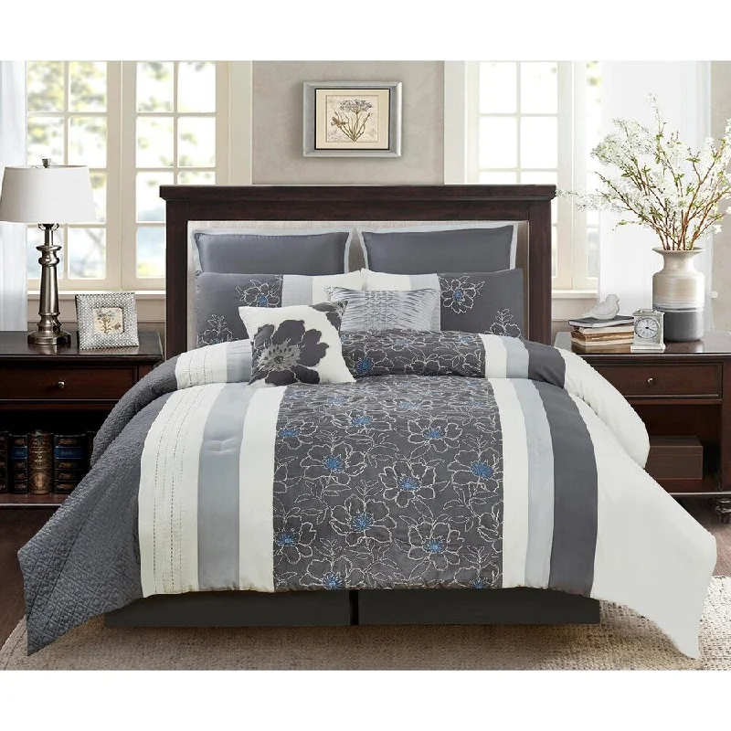 Wonder Home Manila 8PC Embellished Comforter Set