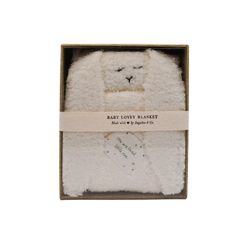 Wool blankets with natural warmth and insulation"You are loved, little one." Bunny Baby Lovey Blanket